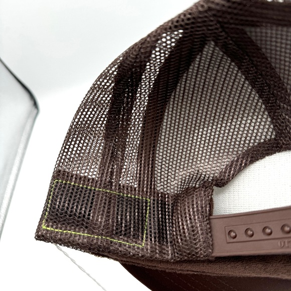 NWT Aviator Nation Pray For Surf Brown Trucker Hat Cap Embroidered Classic beach - Picture 6 of 13